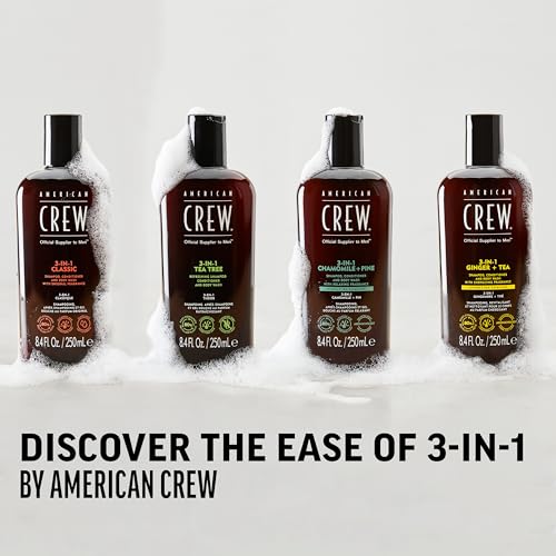 American Crew Shampoo, Conditioner & Body Wash for Men, 3-in-1, 8.4 Fl Oz