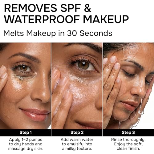 Vegan 3-in-1 Facial Cleansing Oil with Hydrating Ingredients - 6.76 fl oz
