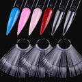 150 Pcs Nail Swatch Sticks with Ring - Stiletto Tips