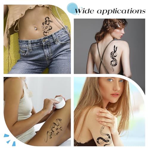 Snake Temporary Tattoos - 20 Sheets Waterproof Stickers