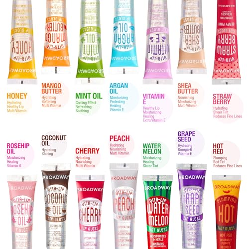 Ruby Kisses Broadway Vita-Lip Clear Gloss 6-Pack