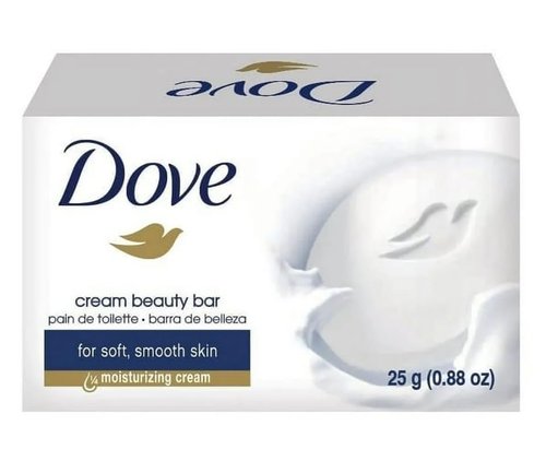 (12) Pack 25 grams Dove Cream Beauty Bar Travel Size Soap .88 oz