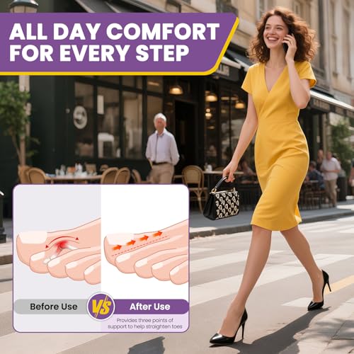 JUMPOW Hammer Toe Straightener - Splint Corrector (2 Pack)