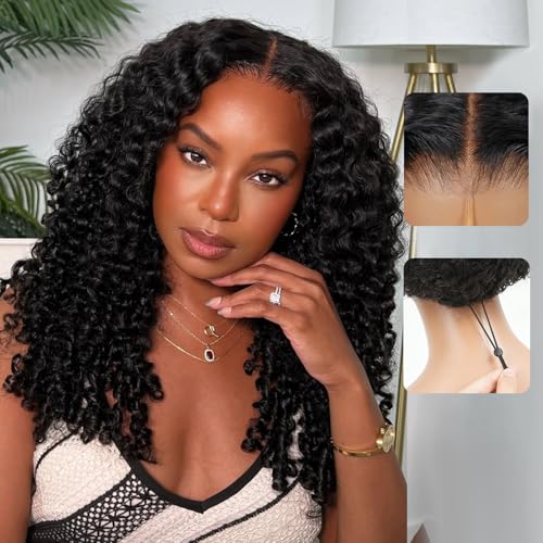 Liqusee 7x6 Burmese Curly Glueless Wig 24" Human Hair Pre Plucked