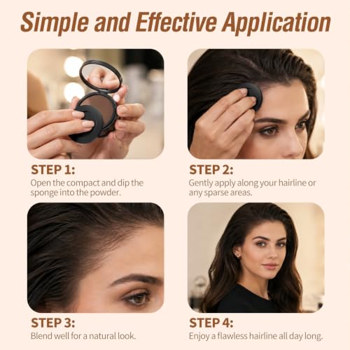 SEVICH Hairline Powder Brown 0.14oz Root Touch Up Waterproof & Sweatproof