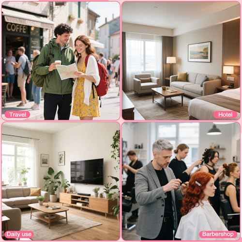 Foldable Hair Combs In Bulk, Individually Wrapped Multicolour Folding Comb, Women Men Pocket Size Double Headed Mini Hair Brush Styling Tool for Travel Hotel Homeless Shelter Charity Church(200 Pack)