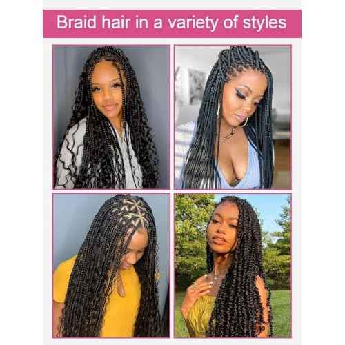 Human Braiding Hair 1 Bundles/Pack 100g 22 Inch Deep Wave Curly Bulk 100% Human Hair for Braiding No Weft 10A Brazilian Virgin Human Hair Extensions for Boho Braids Natural Black Wet and Wavy