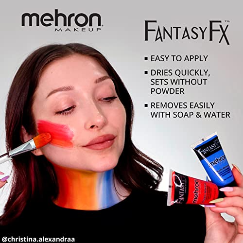Mehron Fantasy FX Water-Based Green Face Paint, 1 fl oz