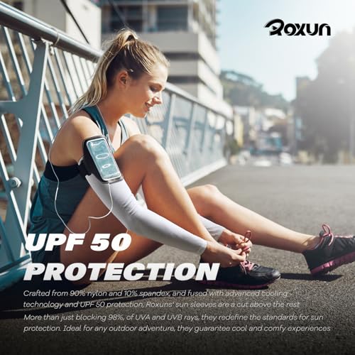 ROXUN Cooling Arm Sleeves UV Protection UPF 50+