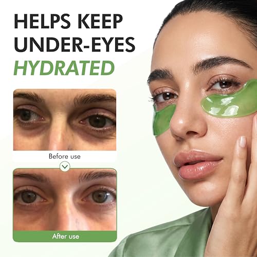 SpaScriptions Hydrogel Cucumber Under Eye Patches, 4 Pairs