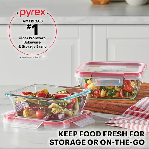 Pyrex Freshlock 10-Pack Glass Food Storage Containers with Airtight Lids
