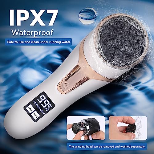 Electric Callus Remover with Vacuum - Rechargeable & Waterproof Foot Care Tool