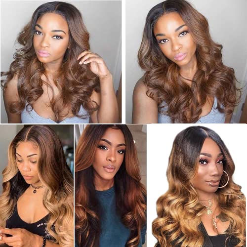 1B30 Ombre Body Wave Hair Bundles - 8, 10, 12 Inch