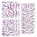 K-pop Temporary Tattoos - 9 Sheet Neon Blue UV Activated