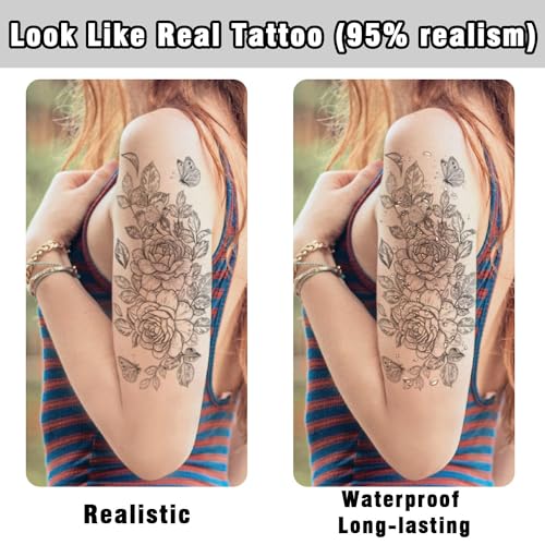 Celaza 61 Sheets Temporary Tattoos for Women, 275 Styles