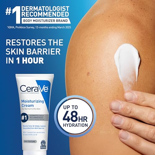 CeraVe Moisturizing Cream 8oz - Face & Body Hydrator for Sensitive Skin