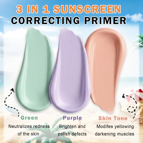 3-in-1 Color Correcting Primer SPF 50 with Sponge