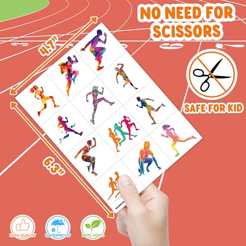 96 Running Temporary Tattoos - Marathon Party Favors