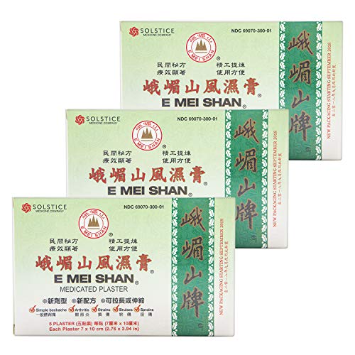 E Mei Shan Medicated Plaster - 3.8 in x 2.75 in