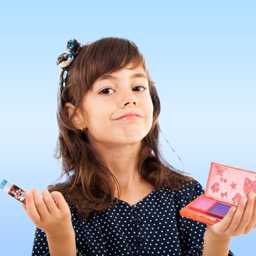 Minnie Mouse Cosmetic Makeup Set for Girls Ages 3+ | Lip Gloss, Nail Polish & Hair Clips