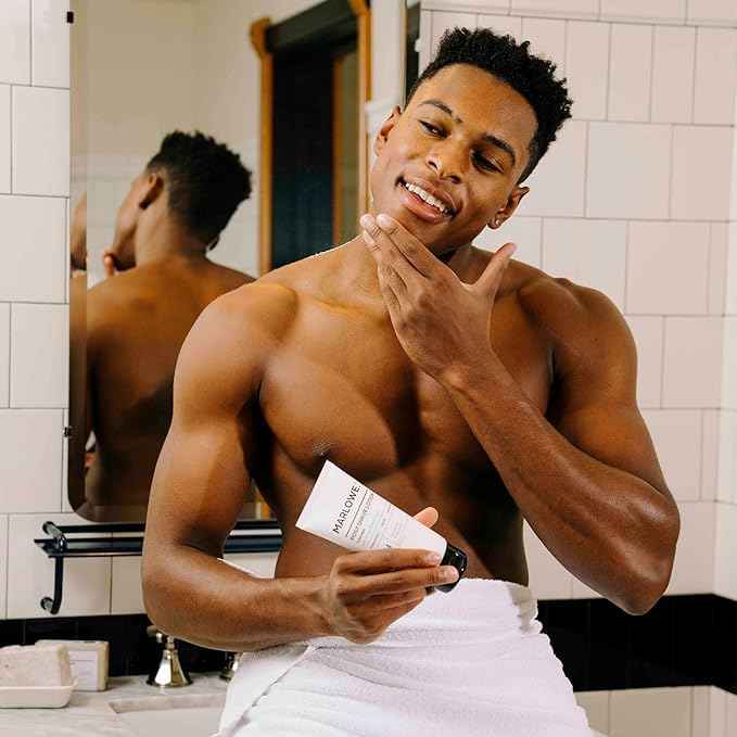 MARLOWE. Shave Cream No. 141 & Post Shave Lotion No. 144 – 6oz Each – Conditioning Shave Cream & Aftershave Lotion for Smooth, Soothing, Close Shave – Men's Shaving Kit Essentials, 2-Pack