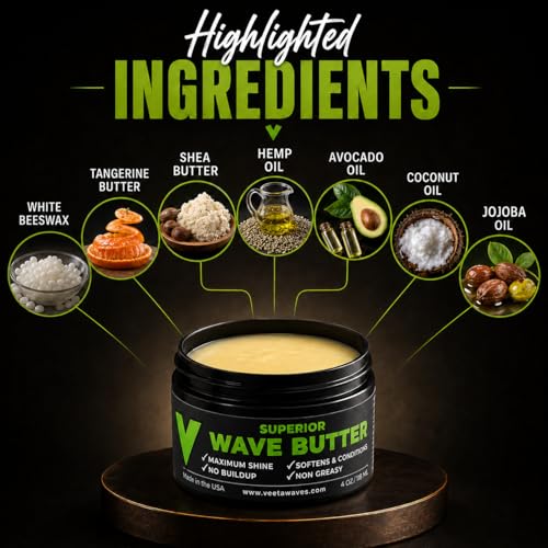 Veeta 360 Wave Butter & Pomade for Men - 4 oz