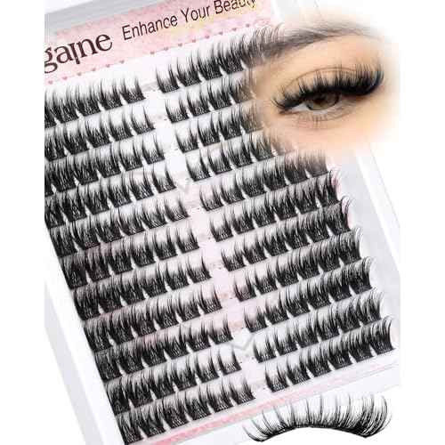 Cat Eye Lash Clusters With Spikes Manga Eyelash Clusters Wispy Cluster Eyelash Extensions C-Curly Left&Right Lash Clusters Anime Individual Lashes Pre-Mapped DIY Lash Extensions 10-18MM by Zegaine