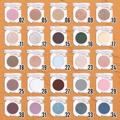 Light Brown Glitter Eyeshadow Palette - Shimmer Pressed Powder