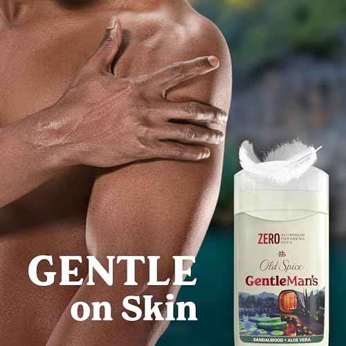 Old Spice GentleMan's Aluminum Free Dry Feel Deodorant for Men, 24/7 Lasting Freshness, Gentle on Skin with Skin Conditioners, Sandlewood + Aloe Scent, 3.0 oz