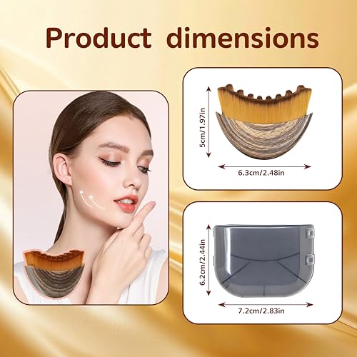 2pc Lymphatic Contour face Brush and Body Brushes,face Brush for Lymphatic Drainage,Contour Faces Brush for Lymphatic Drainage Ergonomically Designed to Fit The Skin Precisely and Relieve Fatigue