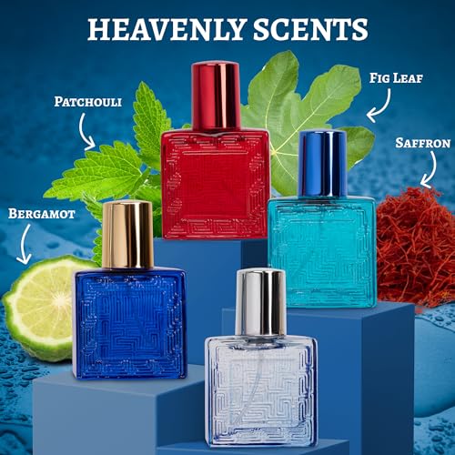 NovoGlow Verse Mini 4-Piece Cologne Gift Set for Men - 25ml