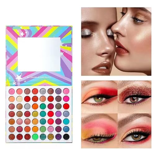 Colorful Makeup Palette 56 Colors Bright Eyeshadow Palette Highly Pigmented Matte Shimmer Eye Shadow Pallet Cosmetics