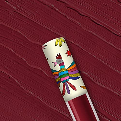 Yuya - Cosmetics Republics "Chiquita" Liquid Matte Lipstick | Exclusive Distinctive Design on Cap, Sleek Matte Finish, Intense Wine Color, Long-Lasting Formula, and Easy to Apply