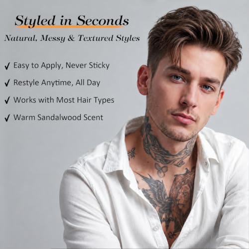 Men's Matte Hair Clay – Strong Hold, Flake-Free