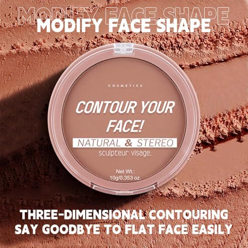 Warm Brown Matte Contour Palette – Blendable Cream Powder