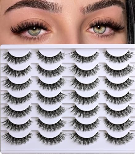 Wispy False Lashes 14 Pairs 9-14mm Mink Lash Pack
