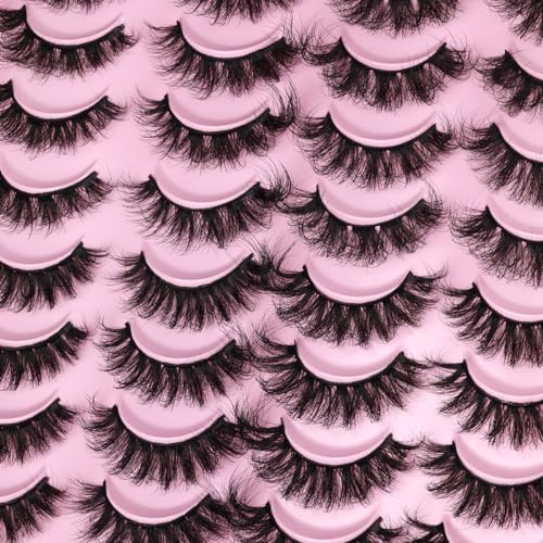 Kiromiro Faux Mink Lashes 20mm Wispy Cat Eye 20 Pairs