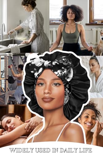 Vettres Double Layer Silk Bonnet for Curly Hair & Braids