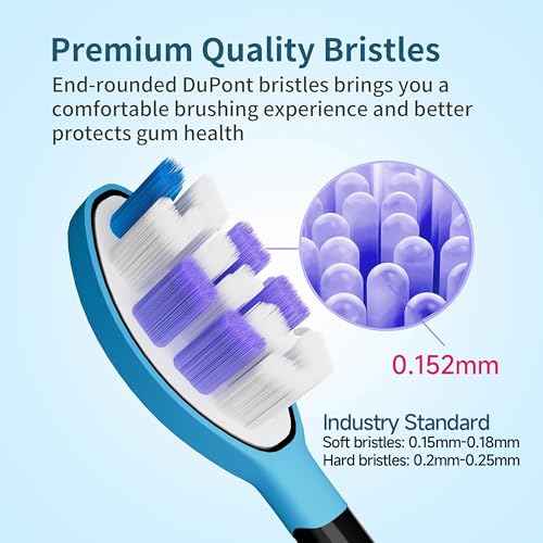 Electric Toothbrush Replacement Heads, 8 Pack Adults Kids 7+ Sonicare Toothbrush Replacement Brush Heads Sensitive Replacement Heads C2 C3 G2 G3 A3, Black