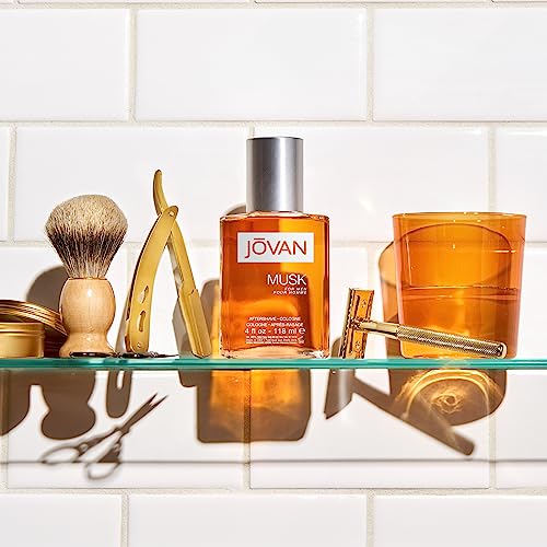 Jovan Musk for Men Aftershave 8 fl oz (Pack of 1), Notes of Carnation, Lavender, and Amber, Men's Fragrance, Long Lasting, Everyday Fragrance