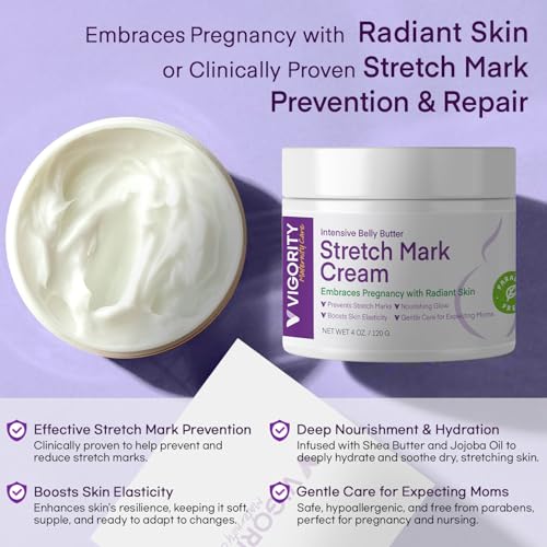 Vigority Relaxation & Skin Nourishment Duo- Magnesium Cream and Stretch Mark Prevention Cream