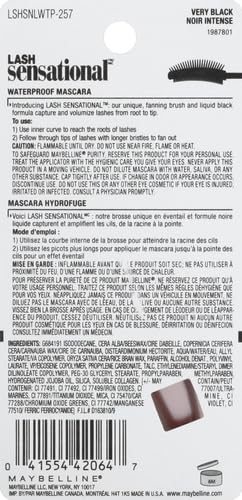 Maybelline Lash Sensational Waterproof Mascara – Lengthening