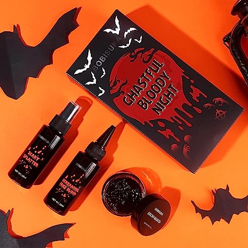 Halloween Fake Blood Makeup Kit - 3 Pack SFX Makeup