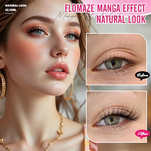 Manga Lash Clusters Kit - 144pcs Wispy Anime Lashes with Invisible Band