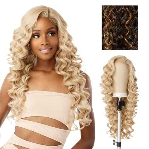 Sensationnel Butta Lace Precut Wigs - Unit 9 Glueless Extra Wide 5 Inch Deep Parting Synthetic Pre Tweezed Smaller Knot Hairline (CH30)