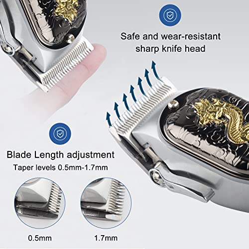 HIENA PRO Cordless Hair Clipper Kit with T-Blade Trimmer Set