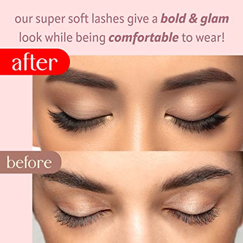 Lash Clusters At-Home Lash Extensions / 10-16mm C-Curl Natural Glam / 60 Clusters/Ultra Thin Band/milk peach¢â / Segment Individual Cluster Lashes/Soft Fluffy