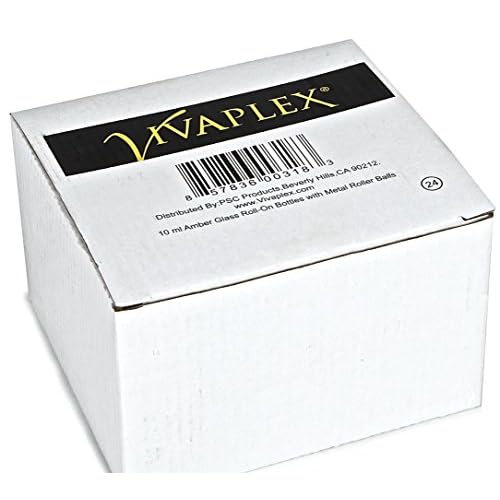 Vivaplex, 24, Frosted, Cobalt Blue, 10 ml Glass Roll-on Bottles with Stainless Steel Roller Balls. 3-3 ml Droppers included