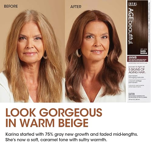 AGE Beautiful Permanent Hair Color with Biotin Anti-Aging Formula