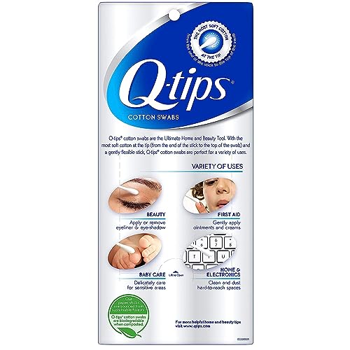 Q-tips Cotton Swabs 625 Count Pack of 2